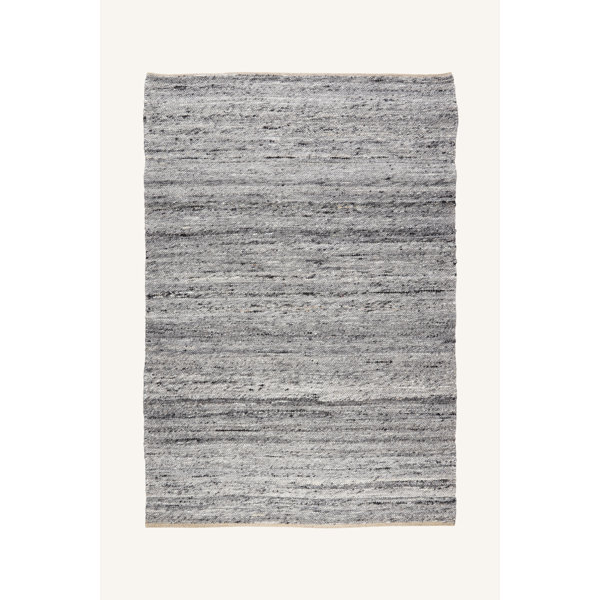 Williston Adayah Flatweave Grey/White Rug Wayfair.co.uk